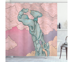 Artwork Sci-fi Robot Shower Curtain