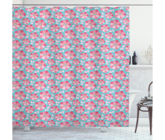 Abstract Petals Shower Curtain