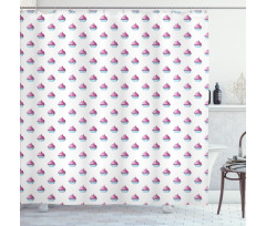 Dessert Cupcake Shower Curtain