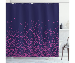 Modern Abstract Dots Shower Curtain