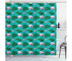 Lotus Leaves Shower Curtain