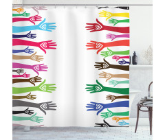 Charity United Hands Shower Curtain