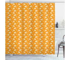 Exotic Summer Vibe Palms Shower Curtain