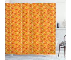 Tropic Hibiscus and Monstera Shower Curtain