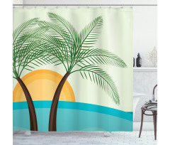 Modern Summer Shower Curtain