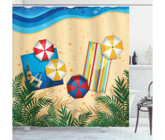 Tranquil Coast Fun Shower Curtain