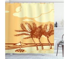 Summer Coast Shower Curtain