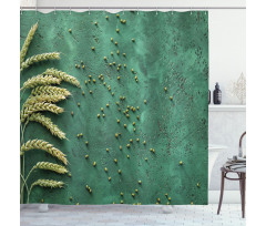 Agriculture Art Wheat Shower Curtain