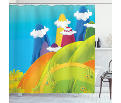 Dreamy Mountains Shower Curtain