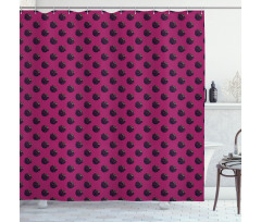 Juicy Blackberries Shower Curtain