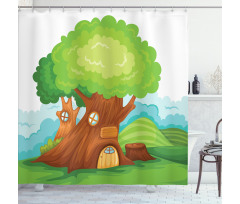 Cartoon Fantasy Home Shower Curtain