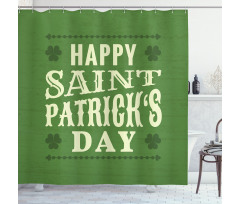 Happy Saint Patrick's Art Shower Curtain