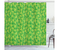 Luck Shamrocks Shower Curtain