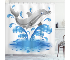 Animal Sealife Cartoon Shower Curtain