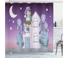 Nursery Dwarf Sits on House Shower Curtain