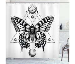 Mystical Butterfly Shower Curtain