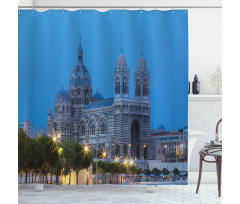 Late Afternoon Building Shower Curtain