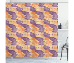 Abstract Close Shower Curtain