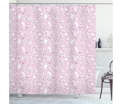 Wild Animal Girly Shower Curtain