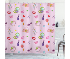 Flora Fashion Lollipop Shower Curtain