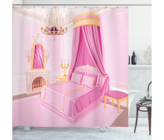 Princess Bedroom Interior Shower Curtain