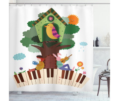 Animals Nest House Shower Curtain