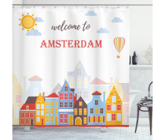 Welcoming Sunny Urban Shower Curtain