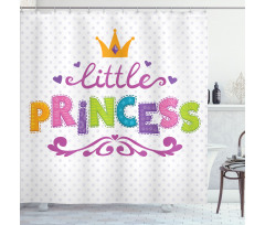 Little Princess Words Shower Curtain