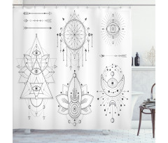 Natural Mystic Art Shower Curtain