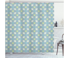 Tender Vintage Floral Pattern Shower Curtain