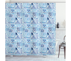 Jumble Ornaments Shower Curtain