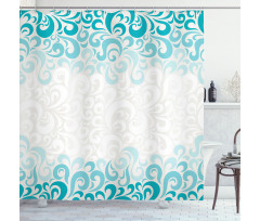 Floral Classic Design Shower Curtain