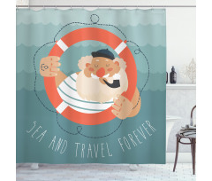 Old Sailor Pipe Shower Curtain