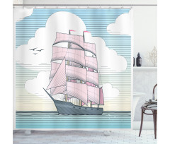 Dreamy Windjammer Shower Curtain