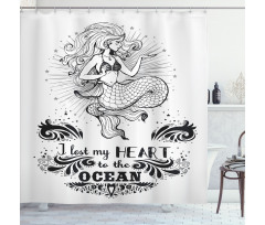 Aquatic Mermaid Shower Curtain