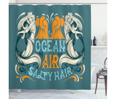 Mermaid Summer Sea Shower Curtain