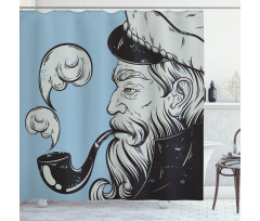 Old Seaman Pipe Shower Curtain