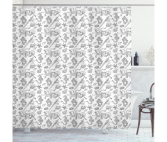 Aquatic Starfish Shower Curtain