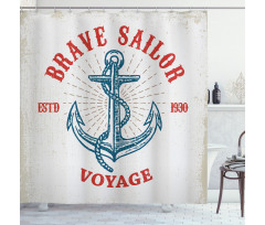 Voyage Anchor Art Shower Curtain