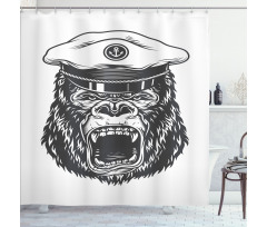 Seaman Gorilla Art Shower Curtain