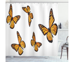 Gracious Winged Insect Shower Curtain