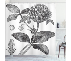 Nostalgic Flower Art Shower Curtain