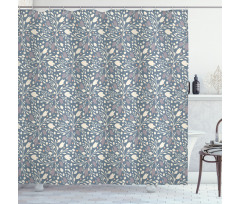 Muted Tones Botany Shower Curtain