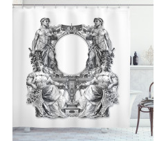 Baroque Crown Shower Curtain