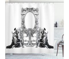 Roman Design Shower Curtain