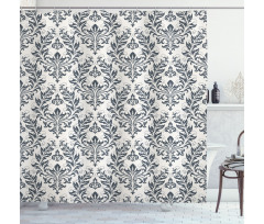 Floral Ornate Damask Shower Curtain