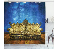 Antique Sofa in Room Shower Curtain