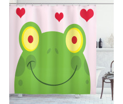 Animal in Love Smiling Shower Curtain