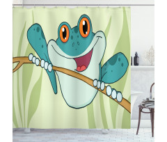 Happy Animal in Nature Shower Curtain