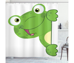 Cartoon Smiling Animal Shower Curtain